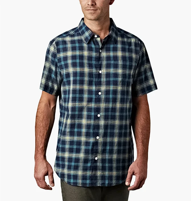 Рубашка мужская Columbia Under Exposure Short Sleeve Shirt Blue AJ1238-790