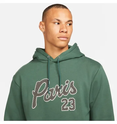 Худи мужское Air Jordan Paris Saint-Germain Statement Fleece Pullover Green DB6496-333