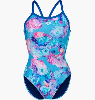 Боді жіноче Arena Spring Garden Light Drop Light Blue 005935-750