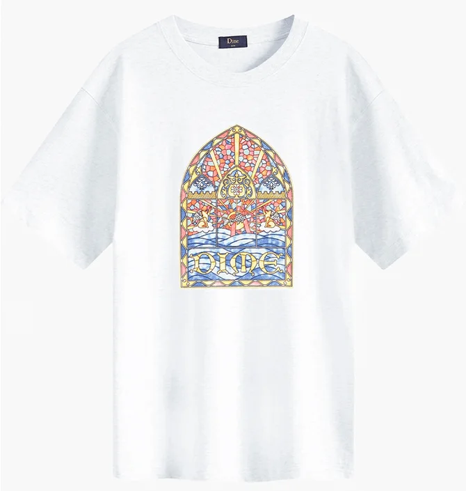 Футболка чоловіча Dime Holy White DIMESP24D227ASH