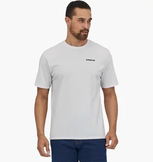 Футболка мужская Patagonia P-6 Logo Responsibili -Tee White WHI38504