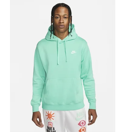 Худі чоловіче Nike Sportswear Club Fleece Pullover Hoodie Turquoise Bv2654-369