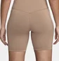 Шорты женские Nike One Leak Protection Brown DZ5312-283