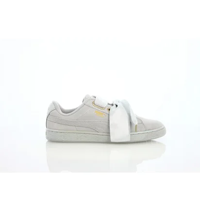 Кроссовки женские Puma Suede Basket "Heart Satin" Grey 362714-02