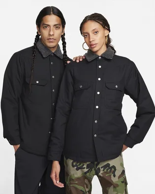 Куртка унисекс Nike Sb Padded Flannel Skate Jacket Black FQ0512-010