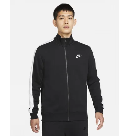 Толстовка мужская Nike Sportswear Club Brushed-Back Jacket Black DD7010-010