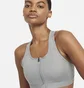 Топ жіночий Nike W Nk Df Swsh Zip Front Bra Grey DD1205-073