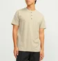 Футболка чоловіча Jack & Jones Jprblunixs Henley Ss Beige 12257965-SAND