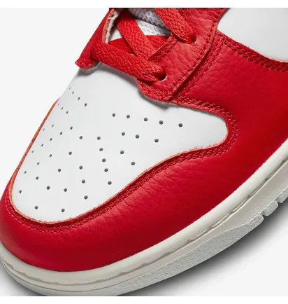Кросівки чоловічі Nike Dunk Hi Retro Red/White Dx2661-100