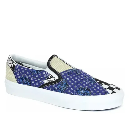 Кеды женские Vans Classic Slip-On Tiger Patchwork Multi VN0A4U381IO