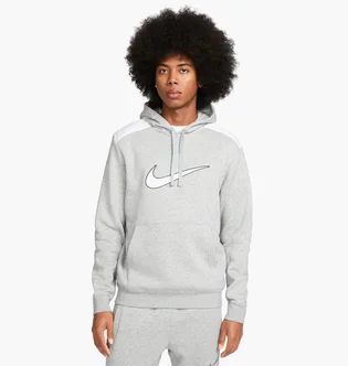 Худи мужское Nike M Nsw Sp Flc Hoodie Bb Grey FN0247-063