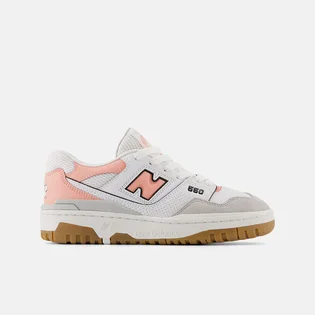 Кроссовки детские New Balance 550 Big Kid White/Peach GSB550SK