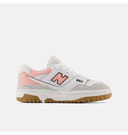 Кросівки дитячі New Balance 550 Big Kid White/Peach GSB550SK