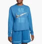 Свитшот женский Nike Swoosh Fly Boxy Long-Sleeve T-Shirt Light Blue Dx0726-407