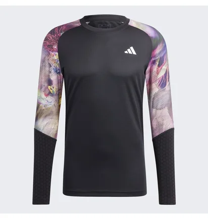 Лонгслив мужской Adidas Melbourne Tennis Heat.Rdy Long-Sleeve Top Black Ic0842