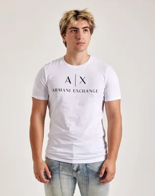 Футболка мужская Armani Exchange Mini Icon Logo Tee White 8NZTCJZ8H4Z1100