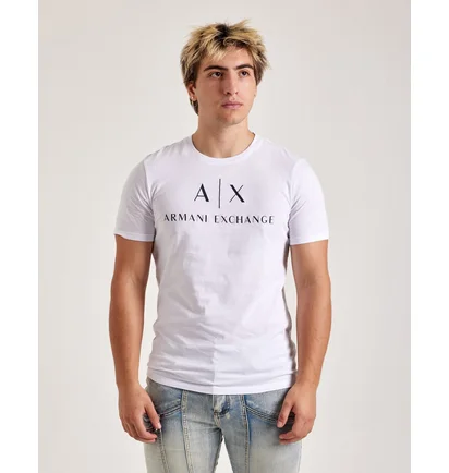 Футболка мужская Armani Exchange Mini Icon Logo Tee White 8NZTCJZ8H4Z1100