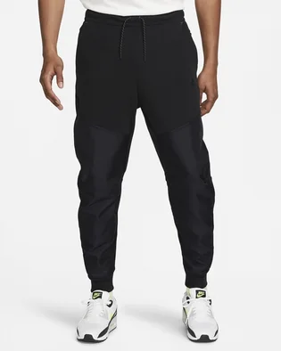 Штаны мужские Nike M Nk Tch Flc OverlayJggr Black Dr6171-010