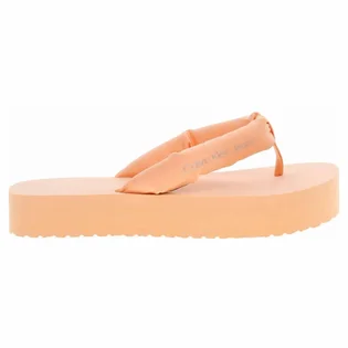 Тапочки женские Calvin Klein Satin Platform Flip Flops Orange YW0YW01400TNB