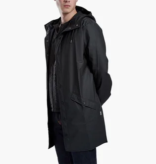 Парка чоловіча Rains Long Jacket Black 12020-01