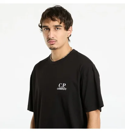 Футболка мужская C.P. Company 30/1. Black 19CMTS103A-005100W-999