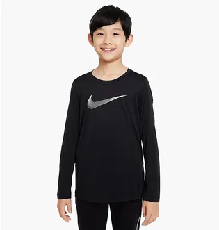 Лонгслив детский Nike Dri-Fit Long Sleeve Training Top Black DQ8811-010