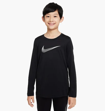 Лонгслів дитячий Nike Dri-Fit Long Sleeve Training Top Black DQ8811-010
