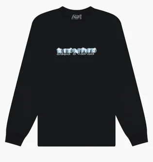 Світшот чоловічий RipNDip Afterlife Black RNDSPR25134