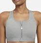 Топ жіночий Nike W Nk Df Swsh Zip Front Bra Grey DD1205-073