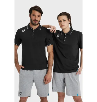 Поло унисекс Arena Team Poloshirt Solid Black 004901-500