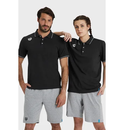 Поло унисекс Arena Team Poloshirt Solid Black 004901-500