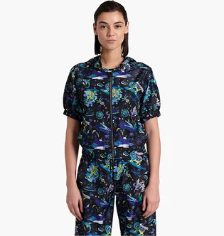 Олімпійка жіноча Arena Fun Planet S/S Hooded Jacket Blue 007536-550