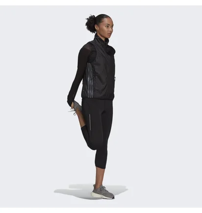 Жилетка жіноча Adidas Run Icon 3-Stripes Running Wind Vest Black H56805