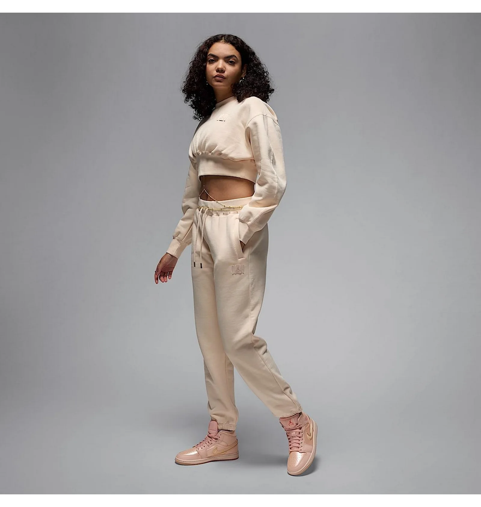 ᐉ Штани жіночі Air Jordan Flight Fleece WomenS Pants Beige FV7059