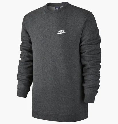 Худи мужское Nike Crw Flc Club Grey 804340-071