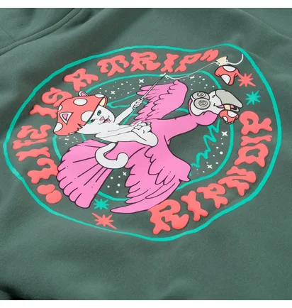 Худи мужское RipNDip Take A Trip Green RNDFAL24138