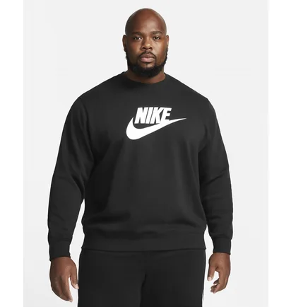 Свитшот мужской Nike Sportswear Club Fleece Futura Logo Crewneck Sweatshirt Black Dq4912-010