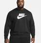 Свитшот мужской Nike Sportswear Club Fleece Futura Logo Crewneck Sweatshirt Black Dq4912-010