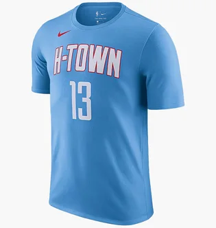 Футболка мужская Nike Nba Houston Rockets James Harden City Edition Light Blue CT9775-469