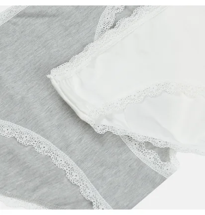 Трусики жіночі Manoukian Slips White/Grey (2 шт) 13890784-1