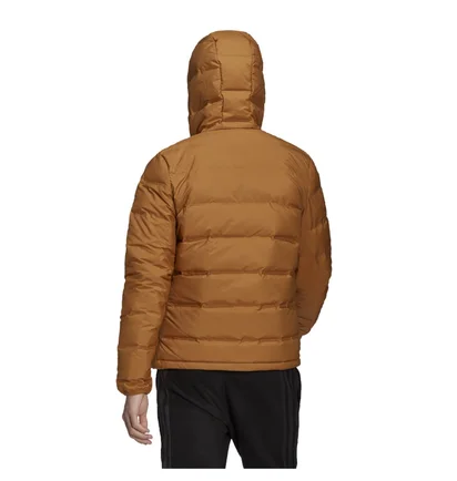 Куртка чоловіча Adidas Helionic Down Hooded Jacket Brown GU3953