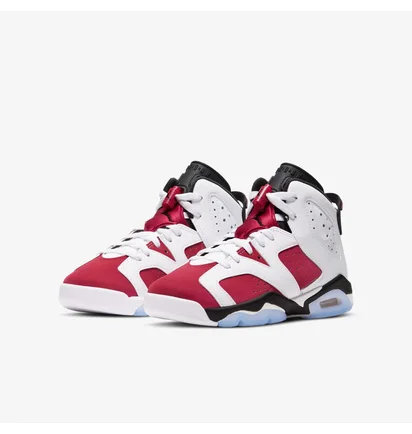 Кросівки дитячі Air Jordan 6 Retro Carmine White/Red 384665-106