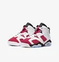 Кросівки дитячі Air Jordan 6 Retro Carmine White/Red 384665-106
