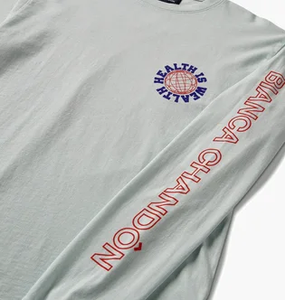 Лонгслив унисекс bianca chandôn Running Juice Club Grey RUNNING-LONGSLEEVE-LB
