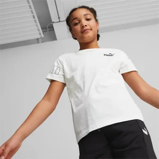 Футболка детская Puma Power Colour Block Tee Youth White 673547-02