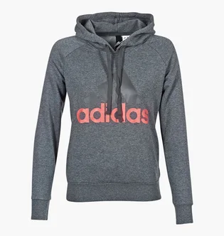 Худи женское Adidas Essentials Linear Over Head Hoodie Grey CF8805
