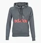 Худи женское Adidas Essentials Linear Over Head Hoodie Grey CF8805