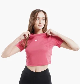 Футболка женская Nike W Nsw Essntl Tee Slim Crp Lbr Pink Dd1328-622