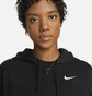 Толстовка жіноча Nike W Nsw Jrsy Os Fz Hoodie Black DM6415-010