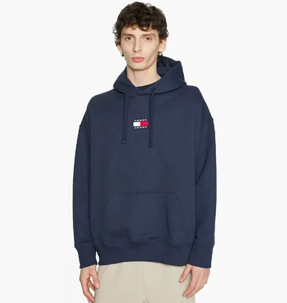 Худи мужское Tommy Jeans Tommy Badge Blue DM0DM10904-C87